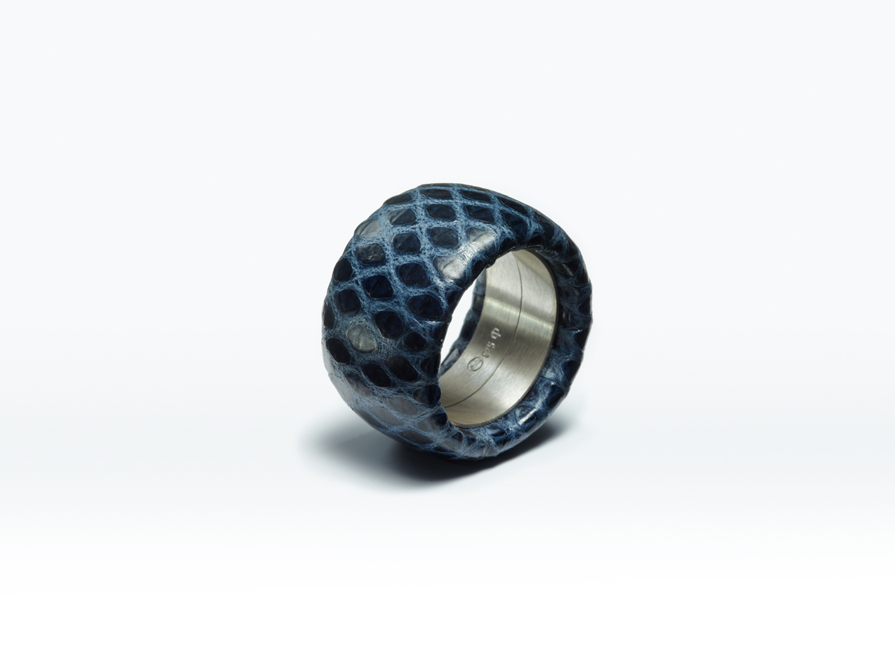 Leather Ring, MERET OPPENHEIM – LEATHER RING, blue